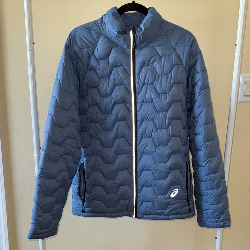 Asics Men's Blue Puffer Jacket